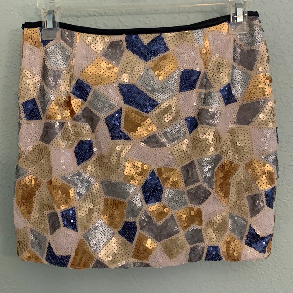 Sequin mini skirt